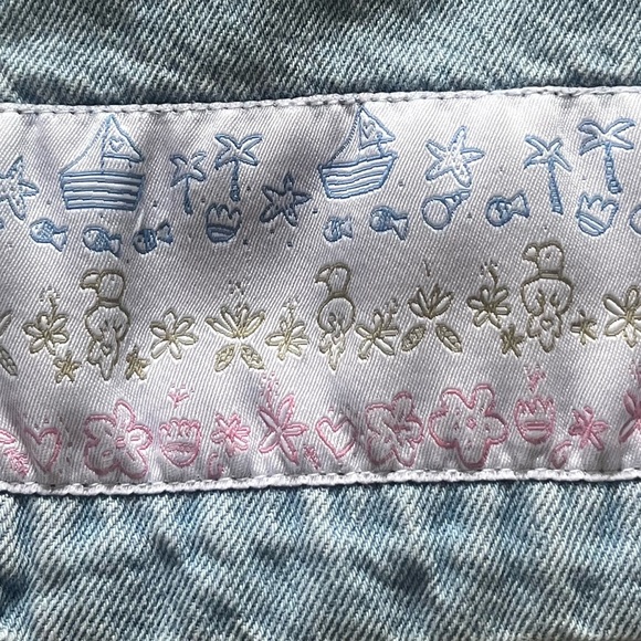 Christopher & Banks Cropped Denim Jeans with Nautical/Beach Themed Trim - Size 4 - Picture 6 of 6